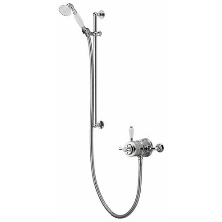 Aqualisa Aquatique Chrome Thermo Exposed Shower Valve with Adjustable Shower Kit